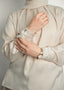 Modest Long Sleeve Satin Blouse