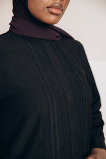 Crinkle Texture Cotton Blouse
