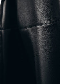 Black Leather Maxi Skirt