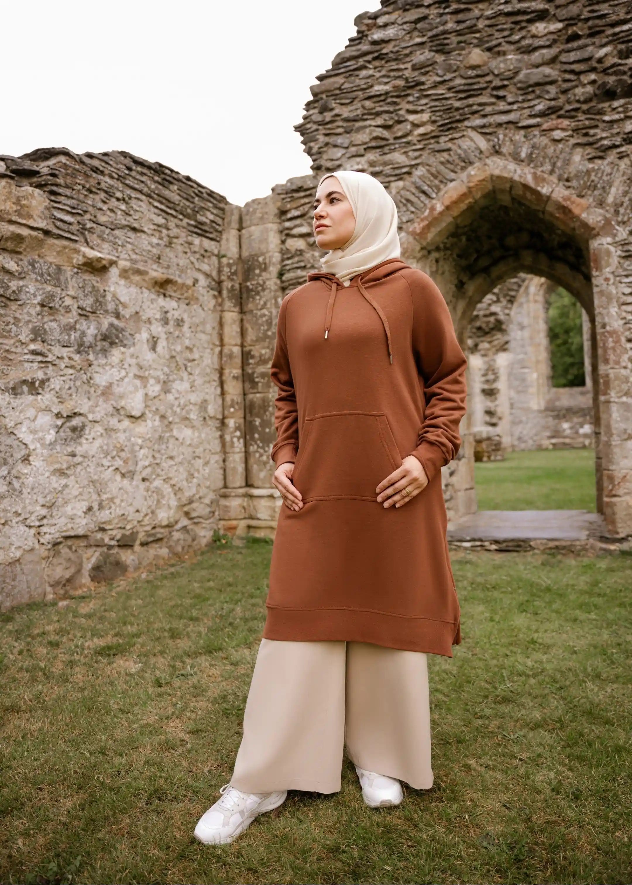 Bloom long hoodie dress