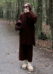 Knitted modest winter set