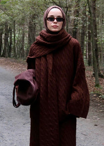 Knitted modest winter set