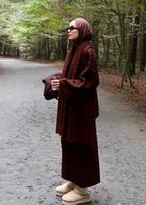 Knitted modest winter set