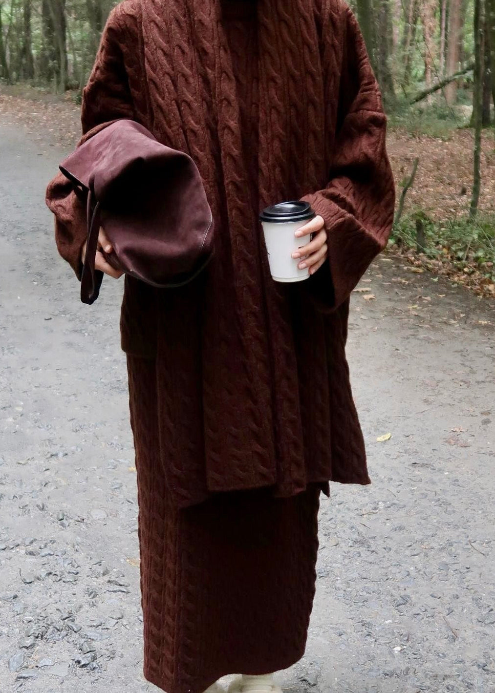 Knitted modest winter set