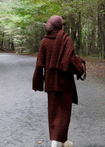 Knitted modest winter set