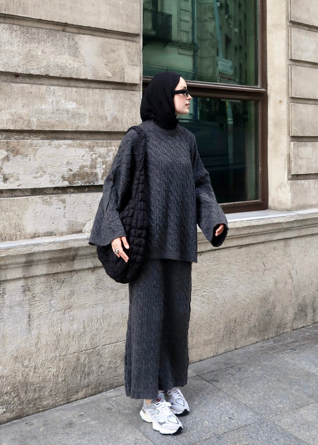 Knitted modest winter set