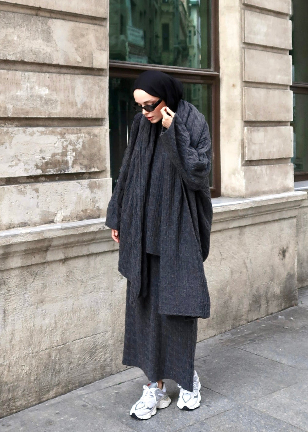 Knitted modest winter set