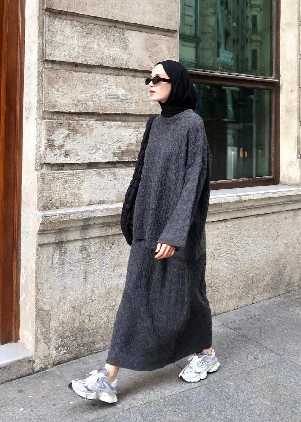 Knitted modest winter set