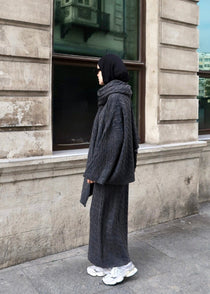 Knitted modest winter set
