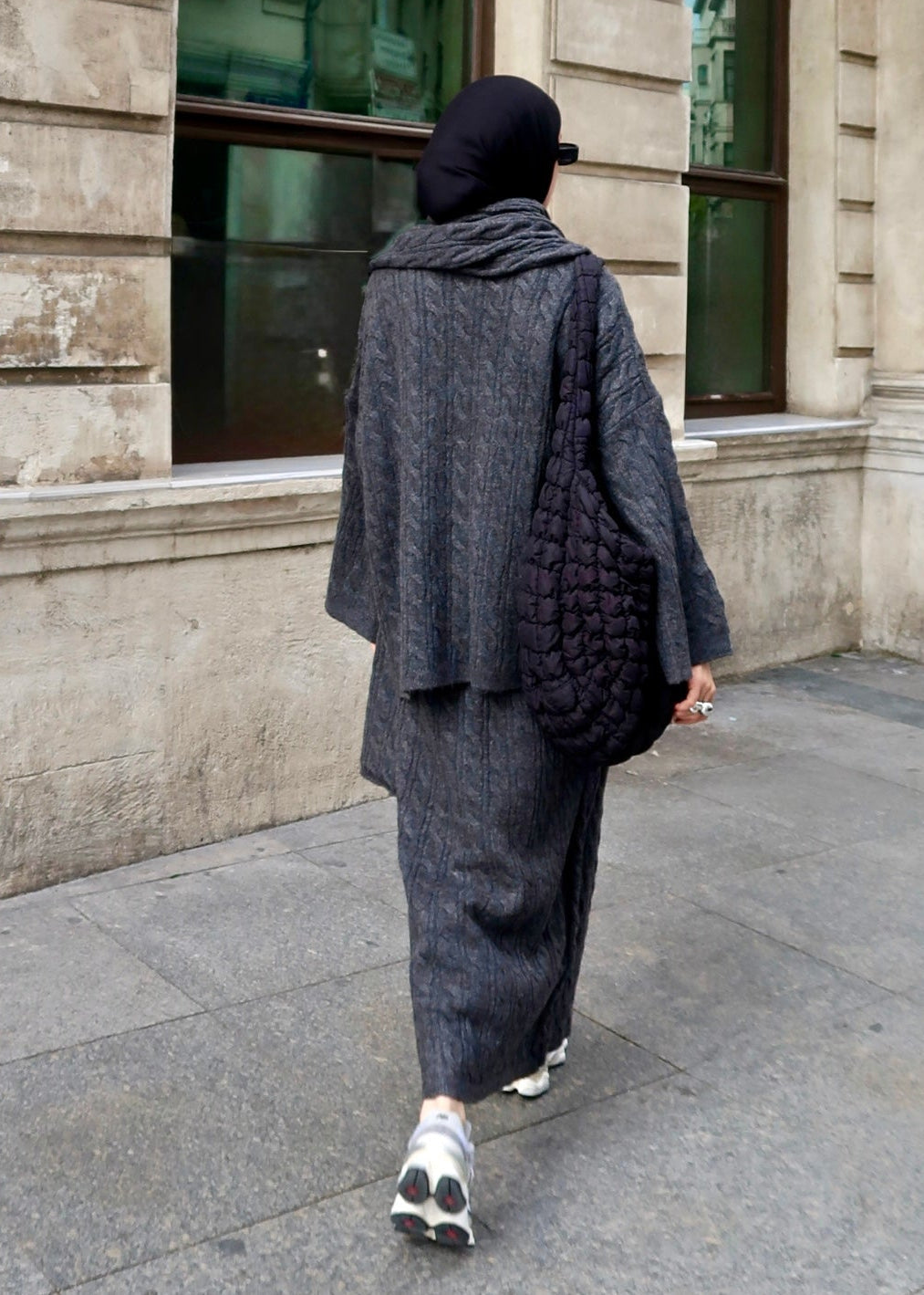 Knitted modest winter set