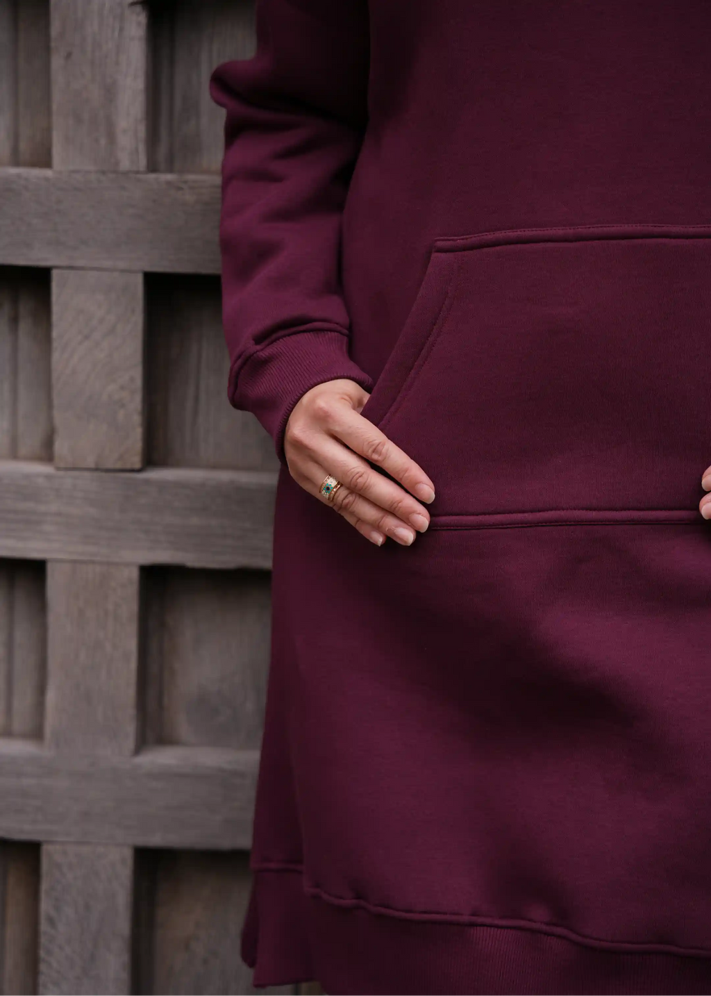 Bloom long hoodie dress
