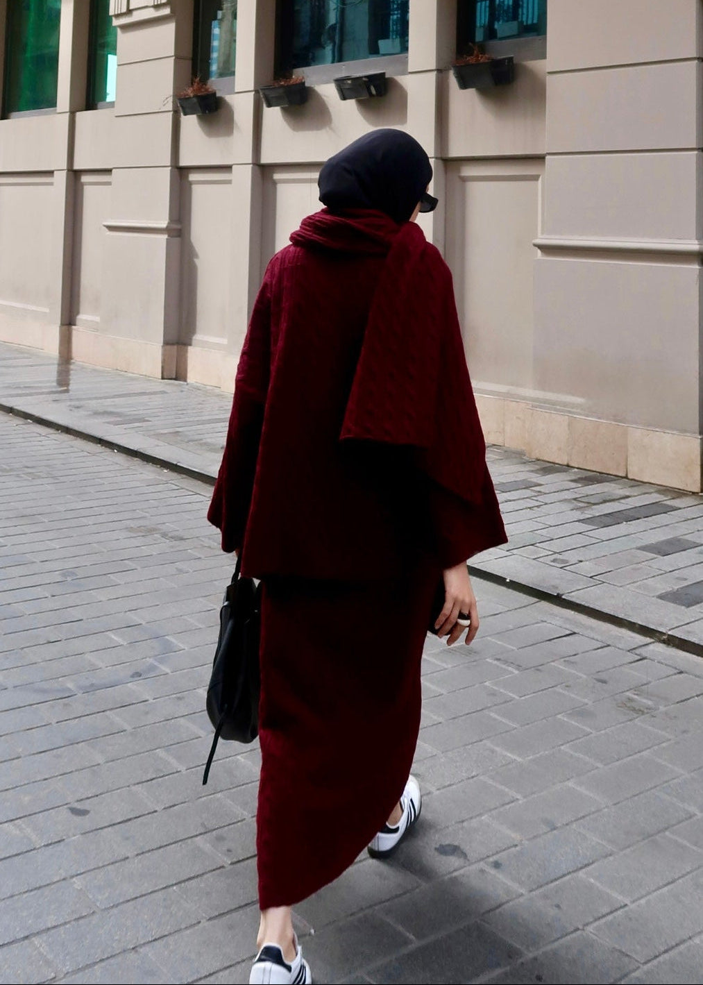 Knitted modest winter set