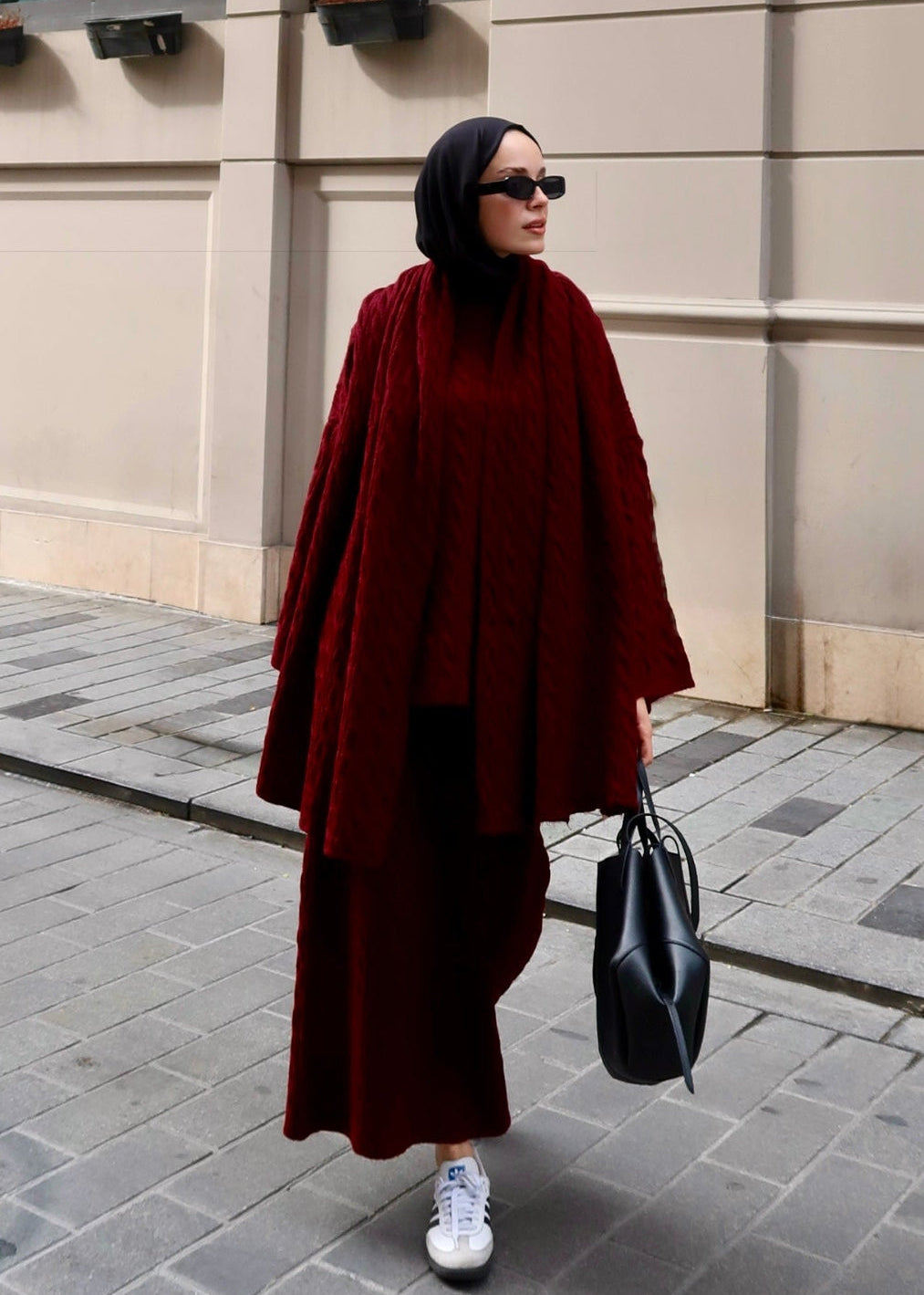 Knitted modest winter set