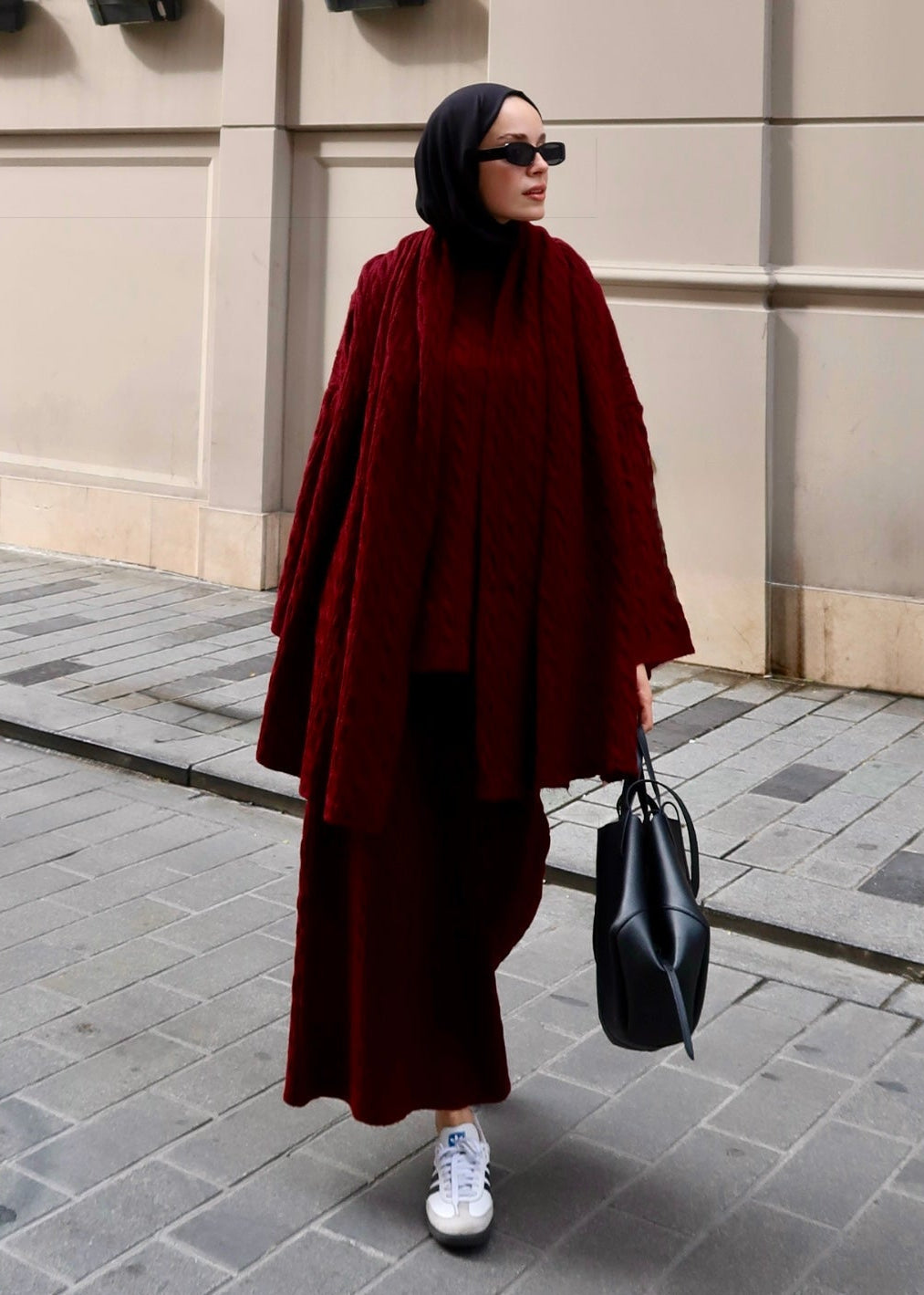 Knitted modest winter set
