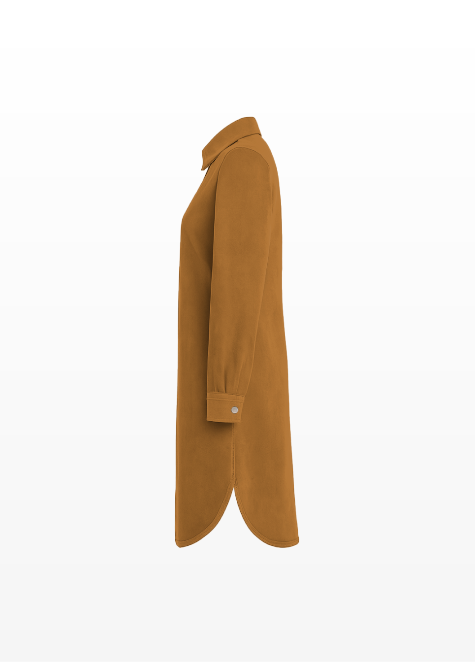 Modest Suede Shirt Dress