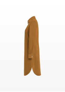 Modest Suede Shirt Dress