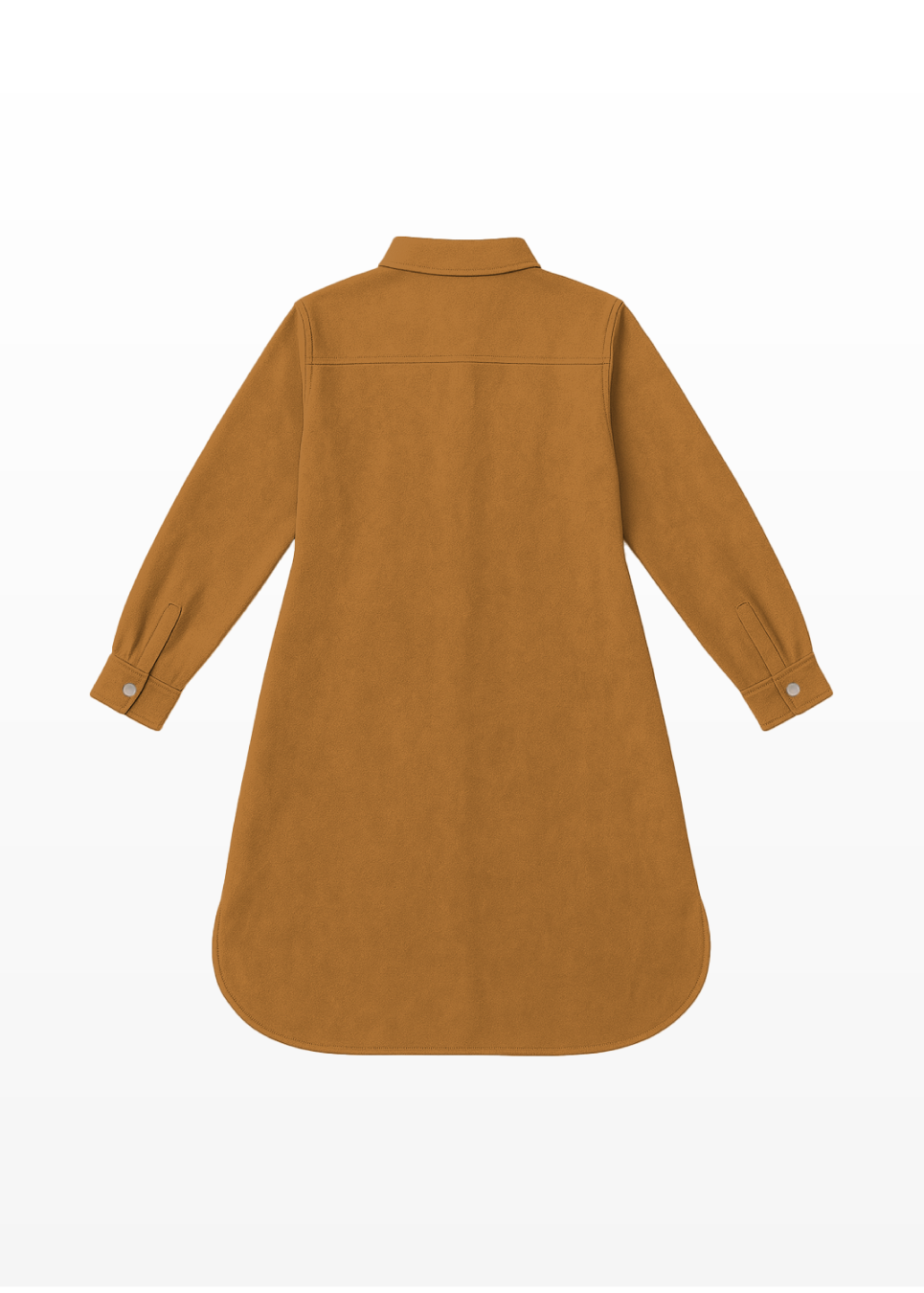 Modest Suede Shirt Dress