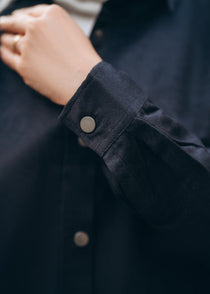 Modest Suede Shirt Dress
