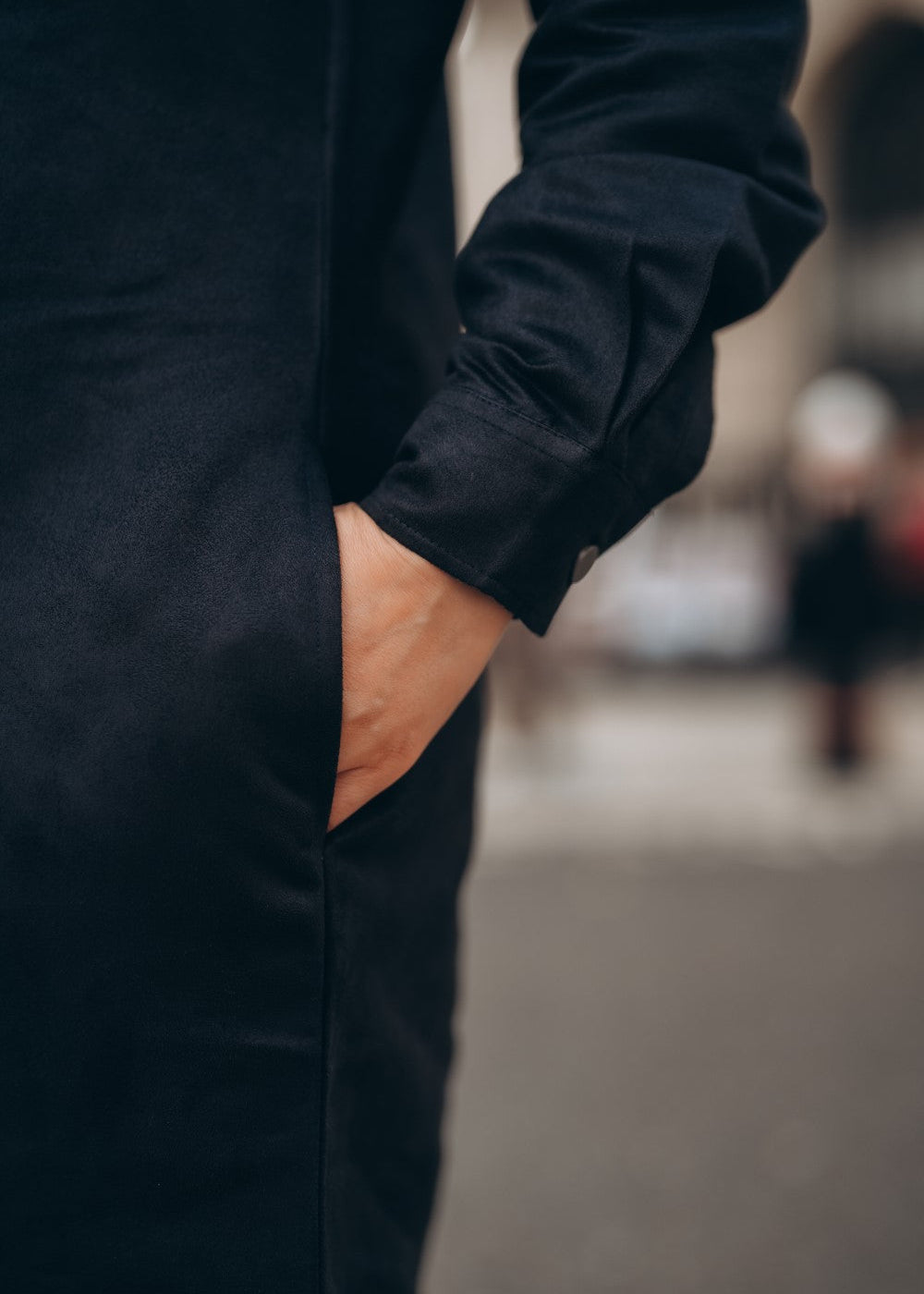 Modest Suede Shirt Dress