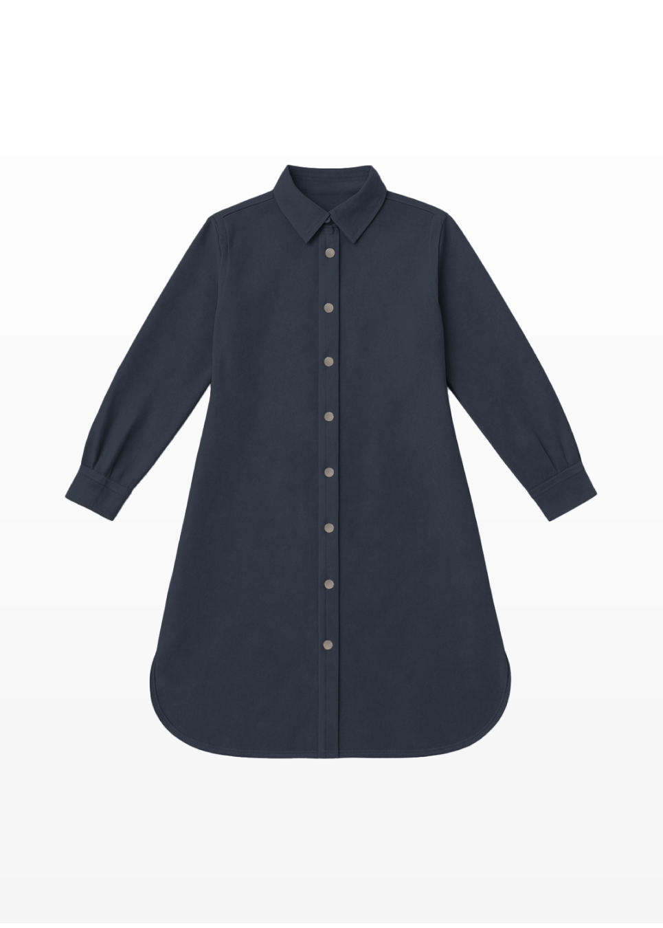 Modest Suede Shirt Dress