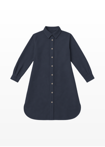 Modest Suede Shirt Dress