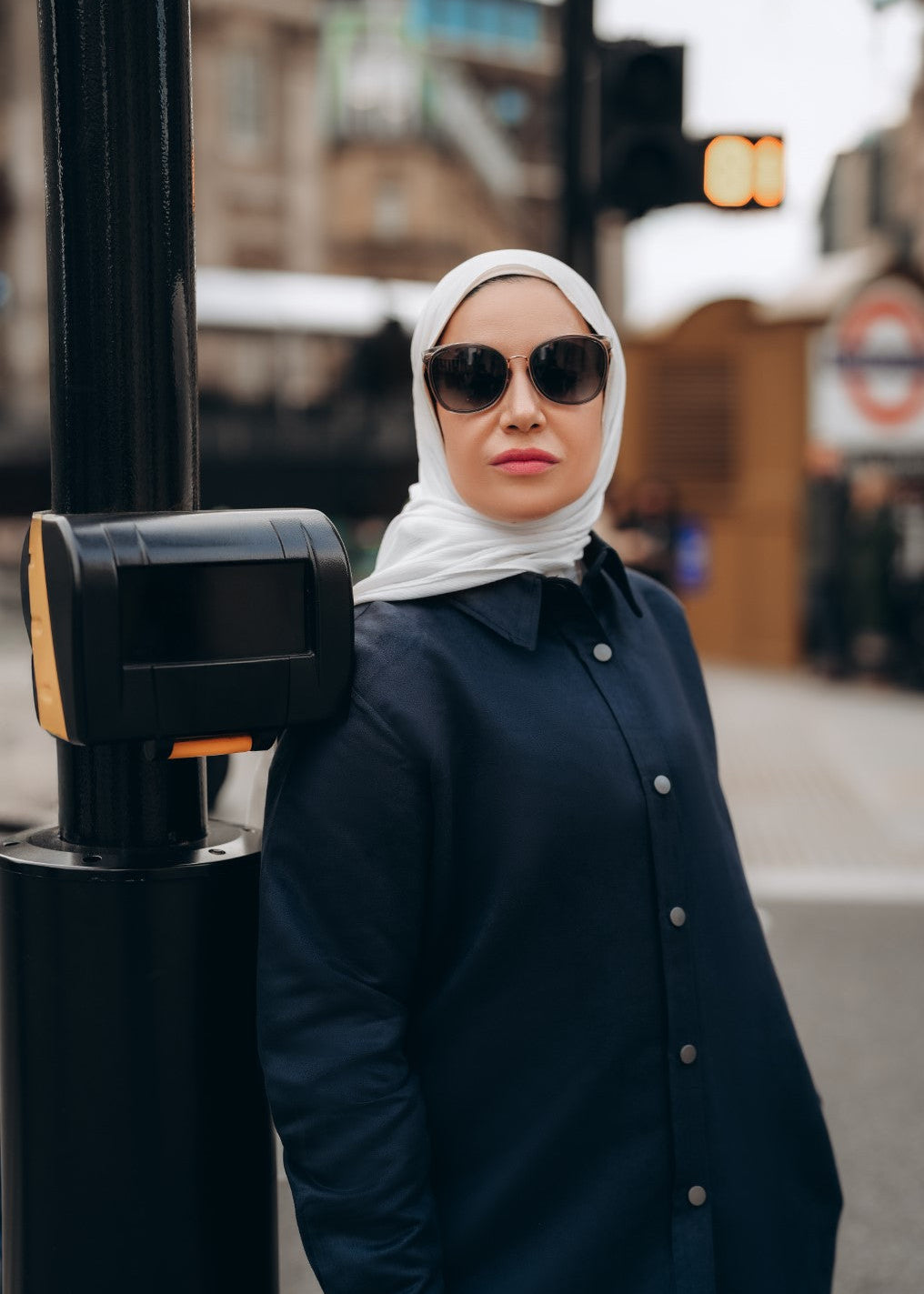 Modest Suede Shirt Dress