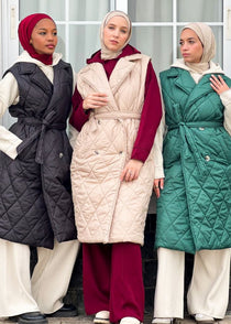 Nove long Quilted Gilet