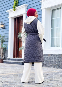Nove long Quilted Gilet