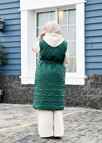 Nove long Quilted Gilet