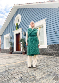 Nove long Quilted Gilet