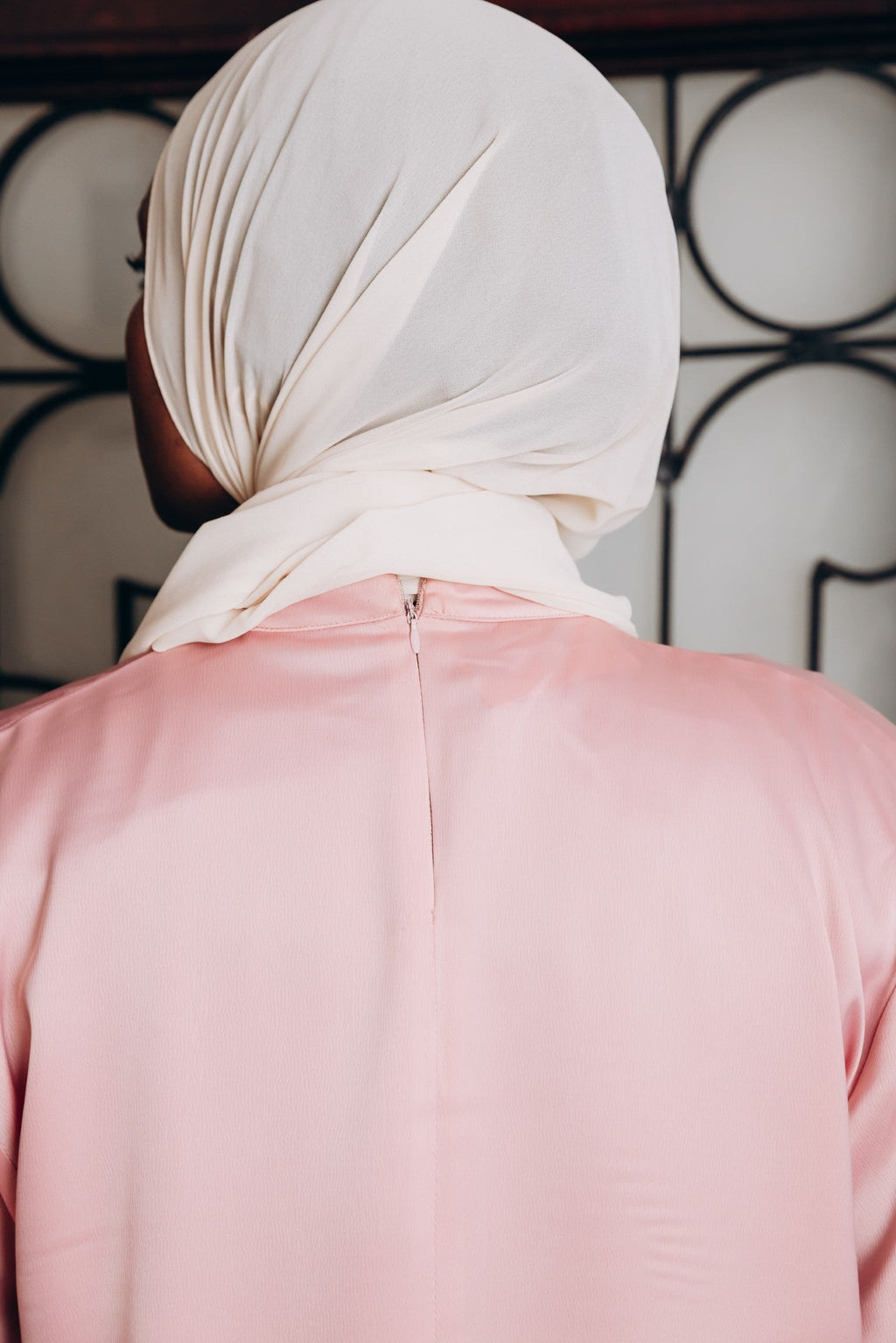Modest  Long Sleeve Satin Blouse