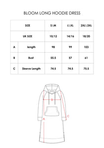 Bloom long hoodie dress