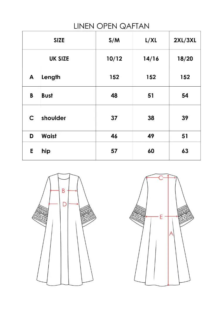 LINEN OPEN KAFTAN