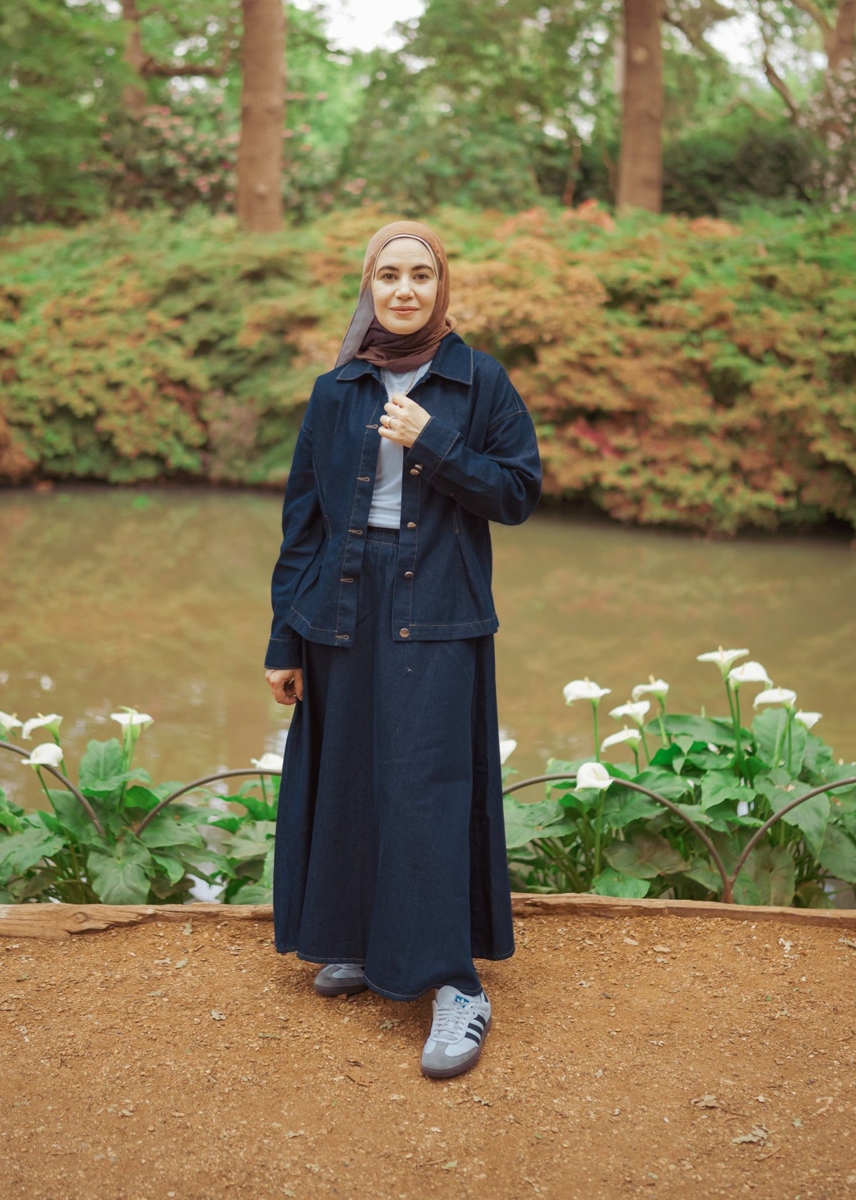 Dark Denim Modest Set