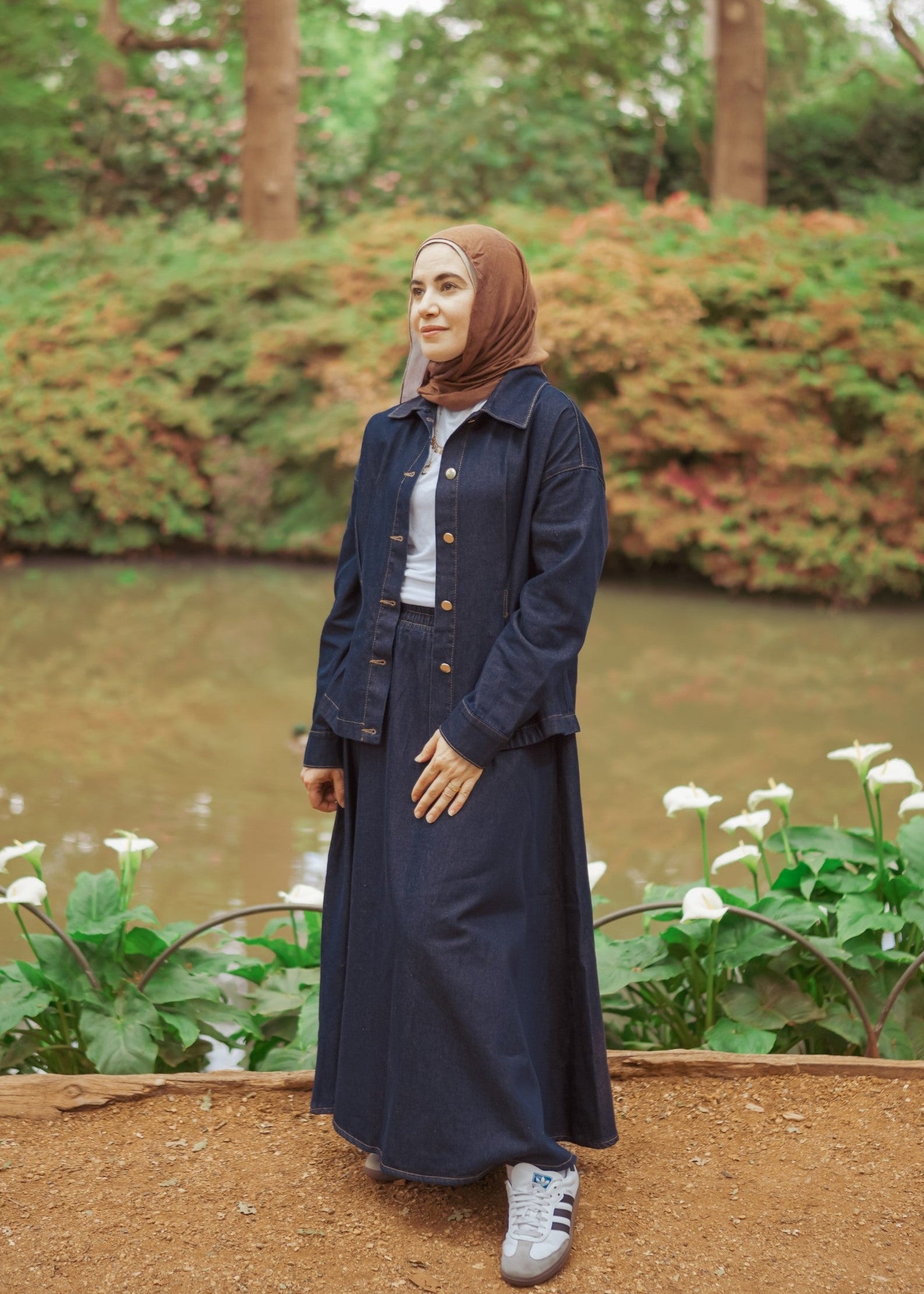 Dark Denim Modest Set