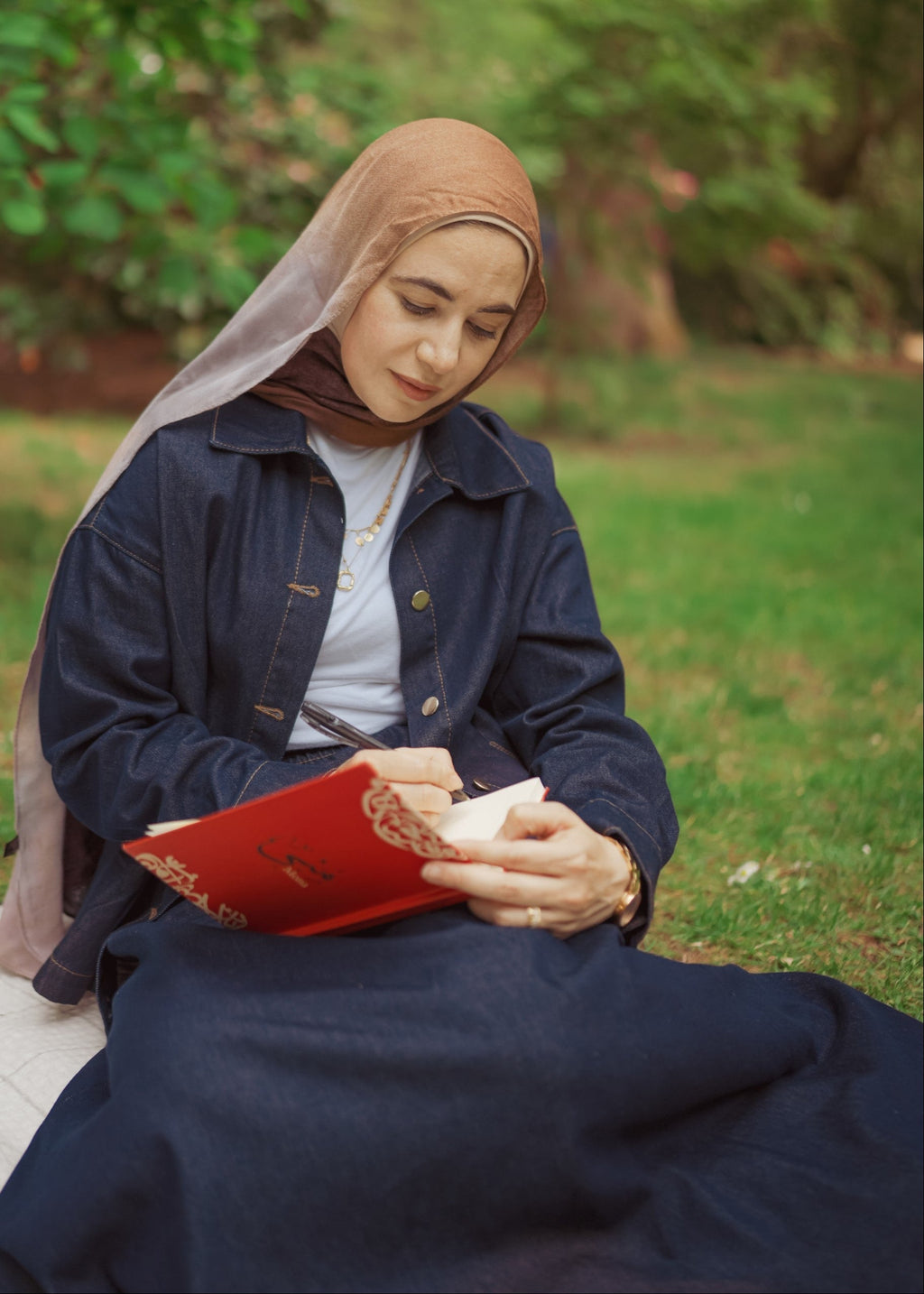Dark Denim Modest Set