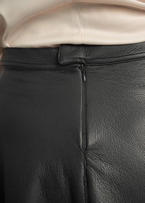 Black Leather Maxi Skirt