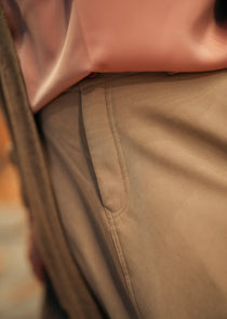 Vintage Suede Belted Skirt