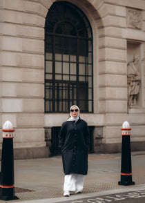 Modest Suede Shirt Dress