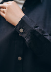 Modest Suede Shirt Dress
