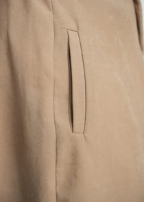 Vintage Suede Belted Skirt