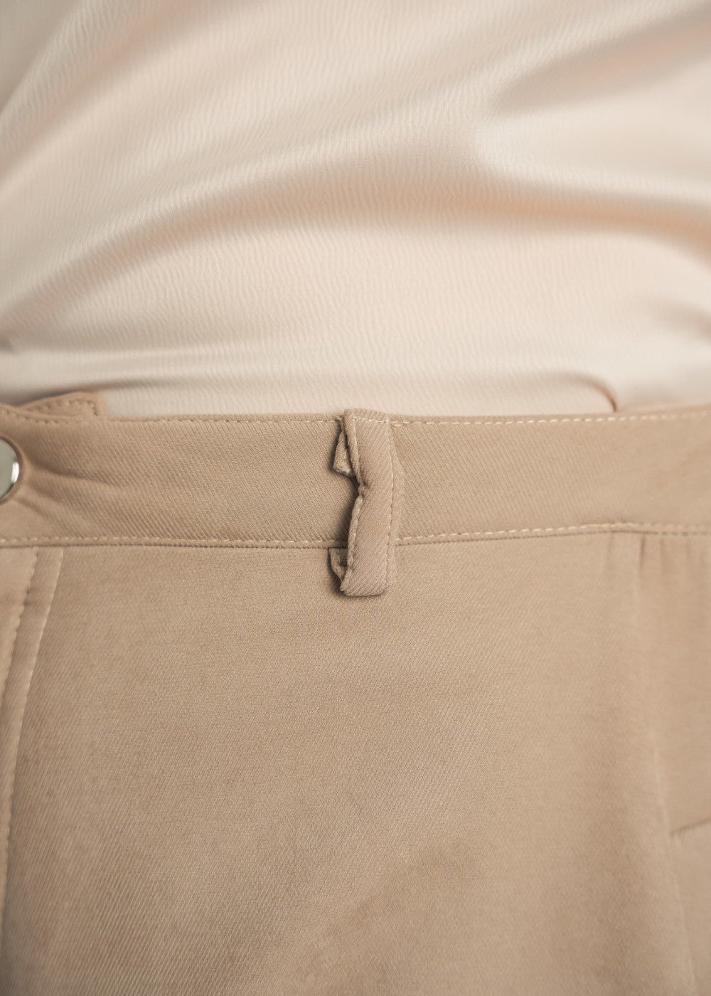 Vintage Suede Belted Skirt